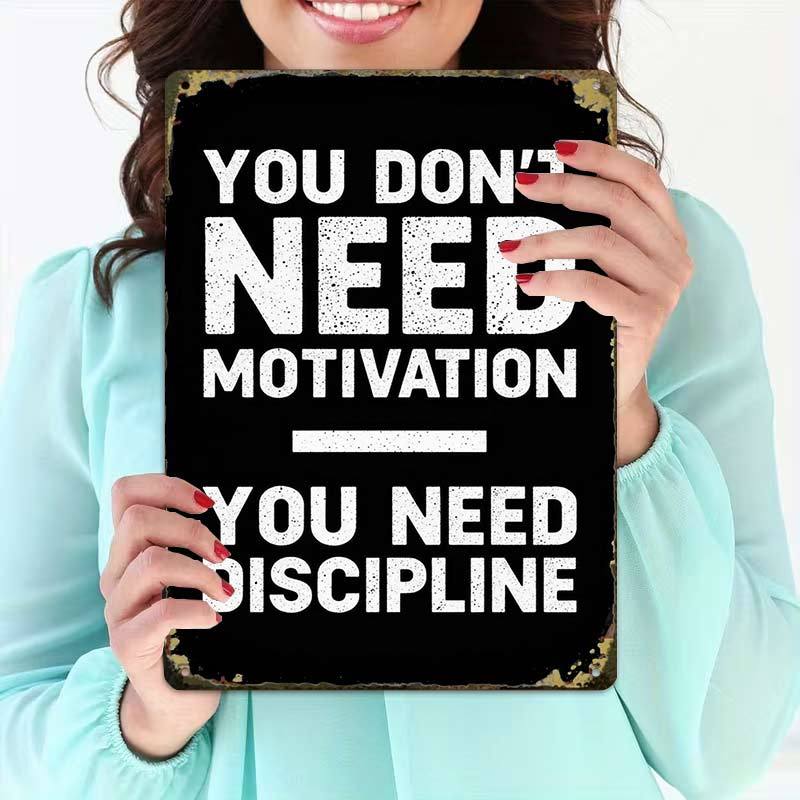 item picture 2d flat 2d flat 1pcmotivational quote wall art   tin sign garage decoration   lettering       2d flat perfect for room decor 8x12 2d flat