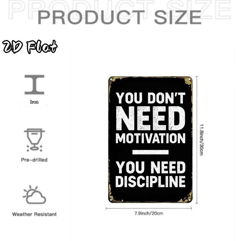 2d flat 2d flat 1pcmotivational quote wall art   tin sign garage decoration   lettering       2d flat perfect for room decor 8x12 2d flat