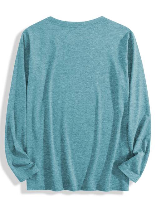 autumn womens apparel party gift cat and books print crew neck plus size long sleeve t shirt versatile for daily wear with autumn fashionable for parties comfortable breathable top