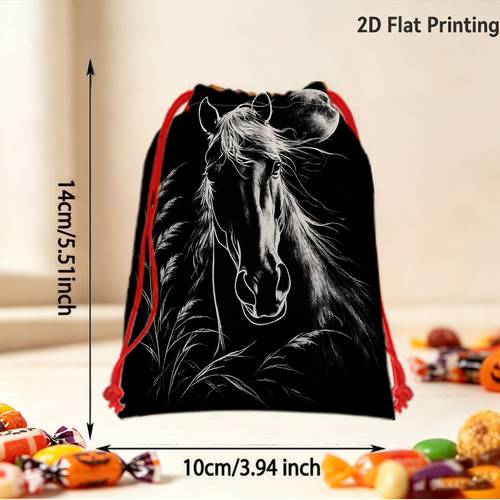 sacs à bonbons et cadeaux multicolores sur le thème du cheval, adaptés aux fêtes, anniversaires, célébrations - sacs à friandises plats 2d de cheval pour , baby showers, pour /lui, vente au détail ( des informations sur ), plat 2d