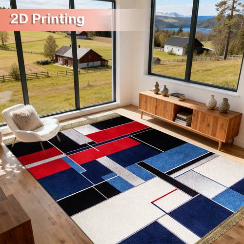 photo de l'article tapis rectangulaire en velours à pompons pour intérieur, décoration dintérieur moderne, tapis de couloir antidérapant pour cuisine, salle à manger, salon, tapis rectangulaire en velours au et élégant, lavable en machine