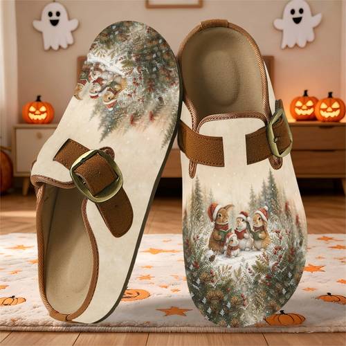 świąteczne króliczki z lasu sosnowego w kapeluszu, damskie buty typu mule o szerokim nosku, jesienno-zimowe eleganckie damskie buty, buty typu mule o szerokim nosku, damskie buty każdą porę , modne i eleganckie, eleganckie buty o szerokim kroju
