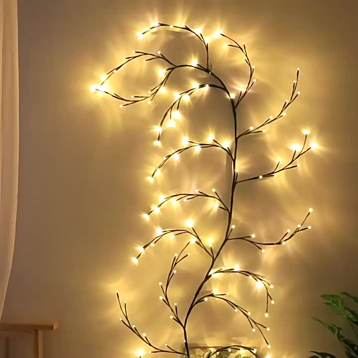 1pc 144 LED Lumières D'arbre De Bouleau Lumière Blanche - Temu Belgium