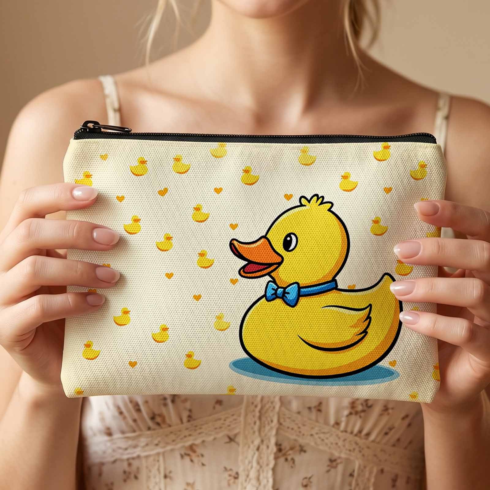 TEMU Trousse de Cosmétique 2D à impression plate, design pour femmes et adolescentes, idéale pour les voyages et le rangement des cosmétiques