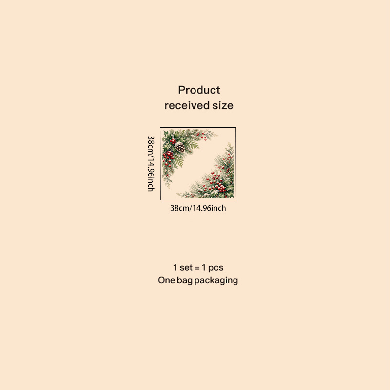TEMU Adesivi Natalizi per Finestre, Decalcomanie per Finestre, Decorazioni Natalizie, Decorazioni Fai da Te, 1 pz 38x38cm, Adesivo per Finestra con