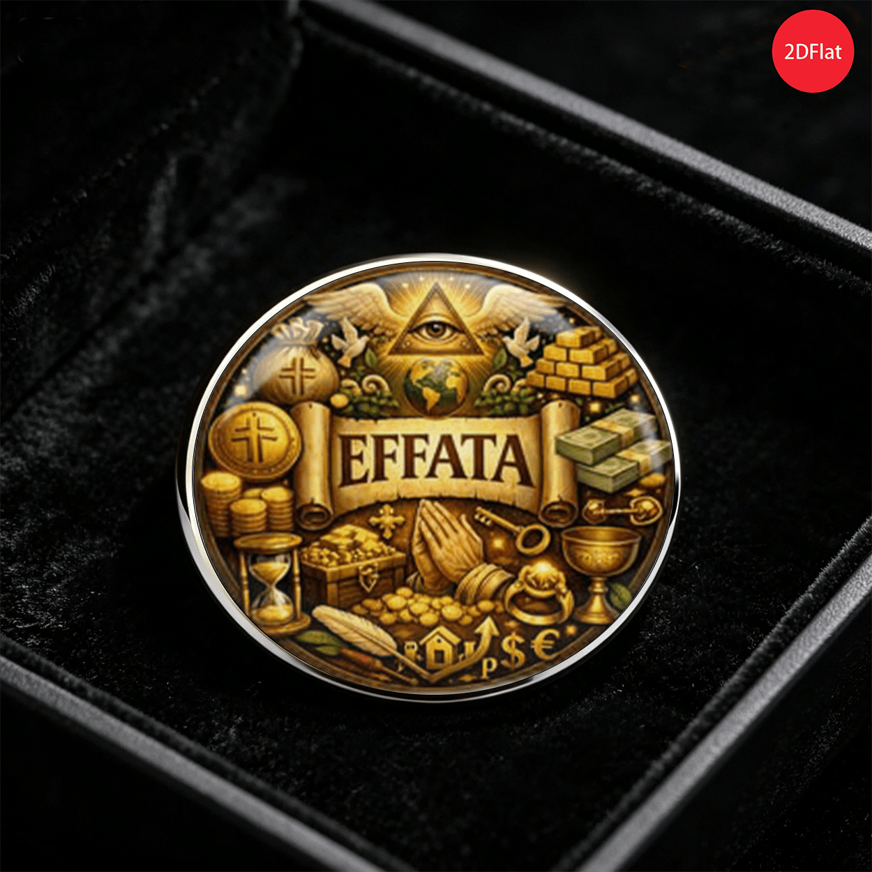 TEMU Broche vintage de acero inoxidable con temática del Ojo que todo lo ve , broche con de y oración, alfiler para combinar con ropa, accesorio de