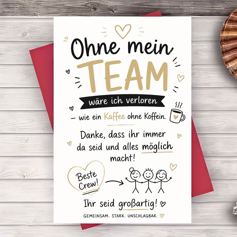 TEMU 1pc Envelope And 1pc Greeting Card Thank You Greeting Card For Coworkers Appreciation Gift Recognition Card For Office Staff And Colleagues