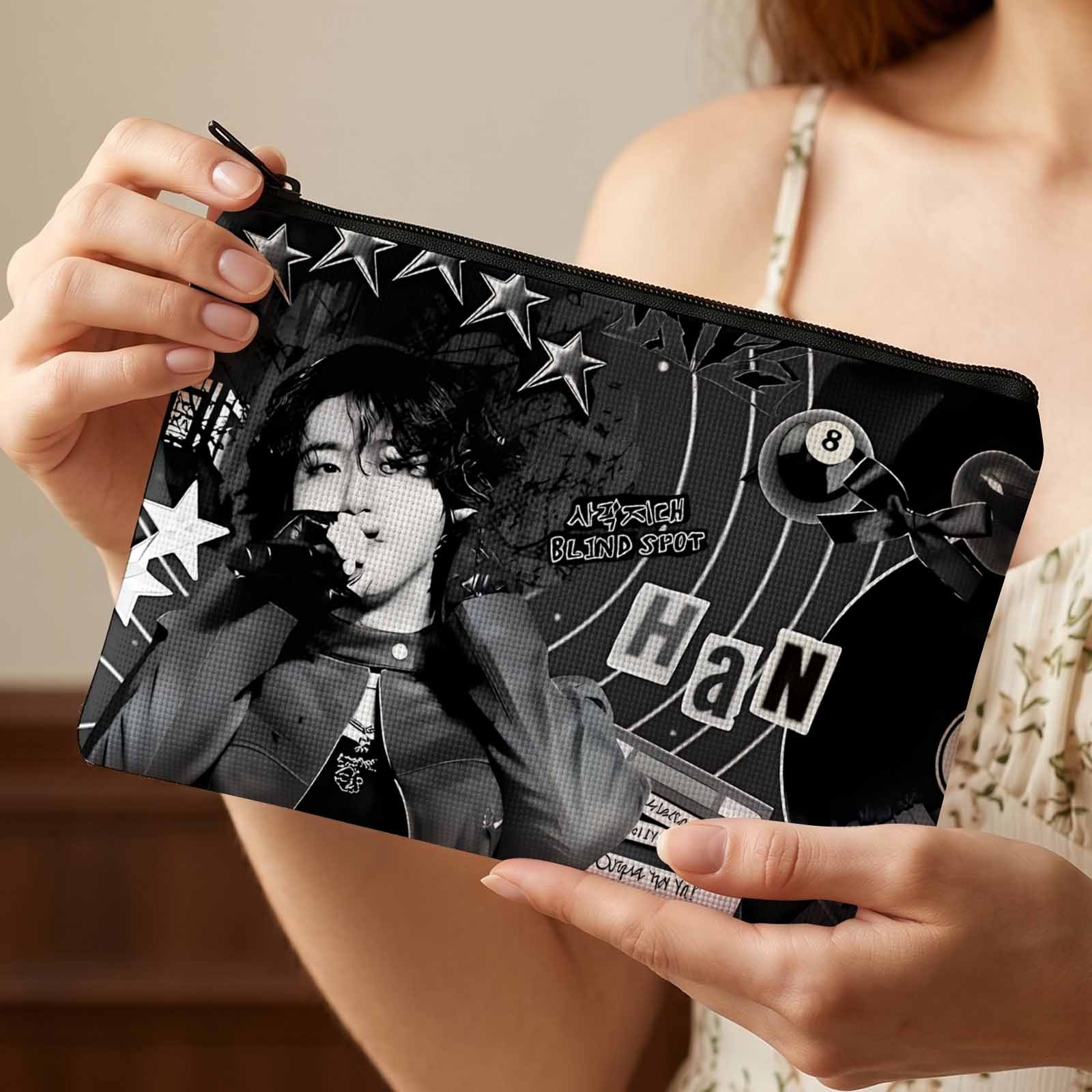 TEMU Trousse de maquillage adaptée aux et aux - Design avec options multicolores, lavable en machine, convient aux amateurs de musique, aux