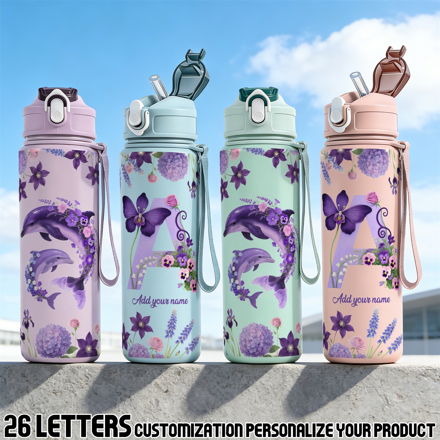 custom water bottle sold on Temu Australia