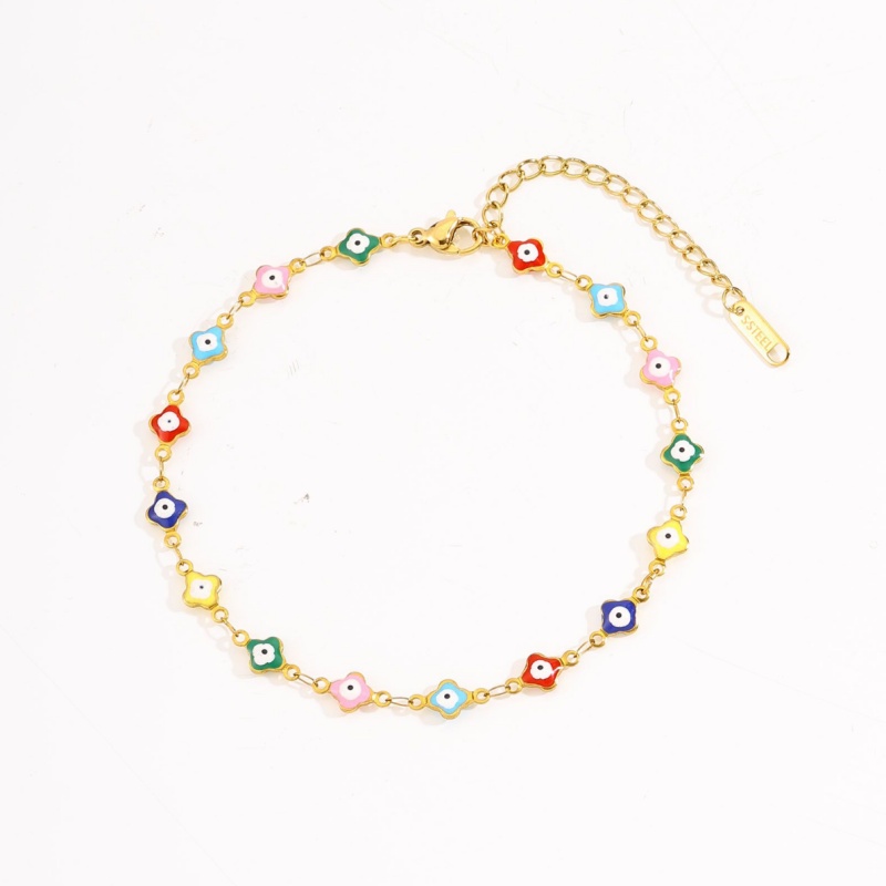 Summer Stainless Steel Dopamine Devil's Eye Foot Chain