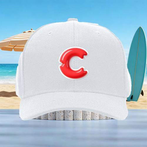 red inflatable baseball cap for decoration or play print vintage baseball cap perfect gift for