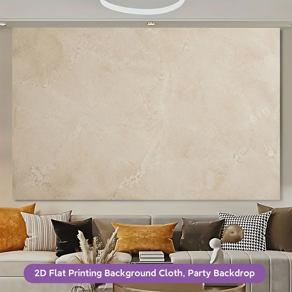 Natural Beige Textured Backdrop Banner for Home Decor