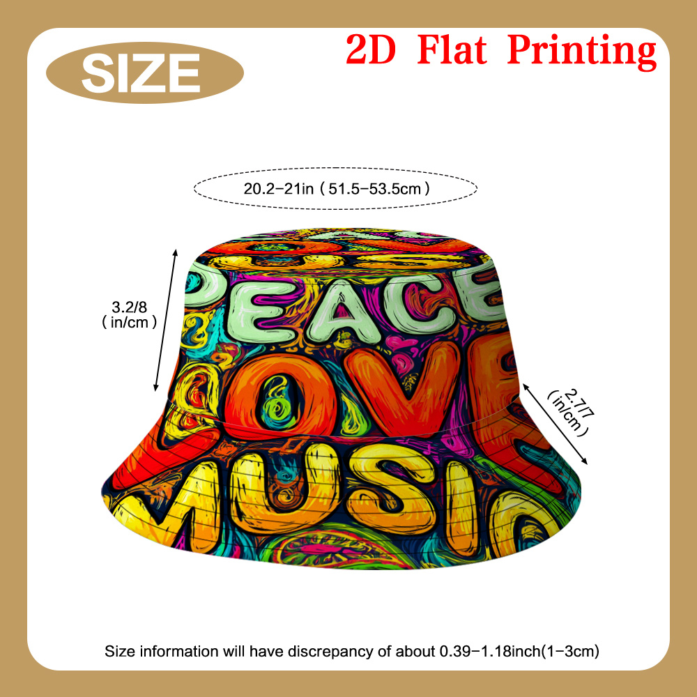 2d flat 1pc novelty   art pattern unisex fisherman hat   season suitable for   hat never goes   fashion 2d flat