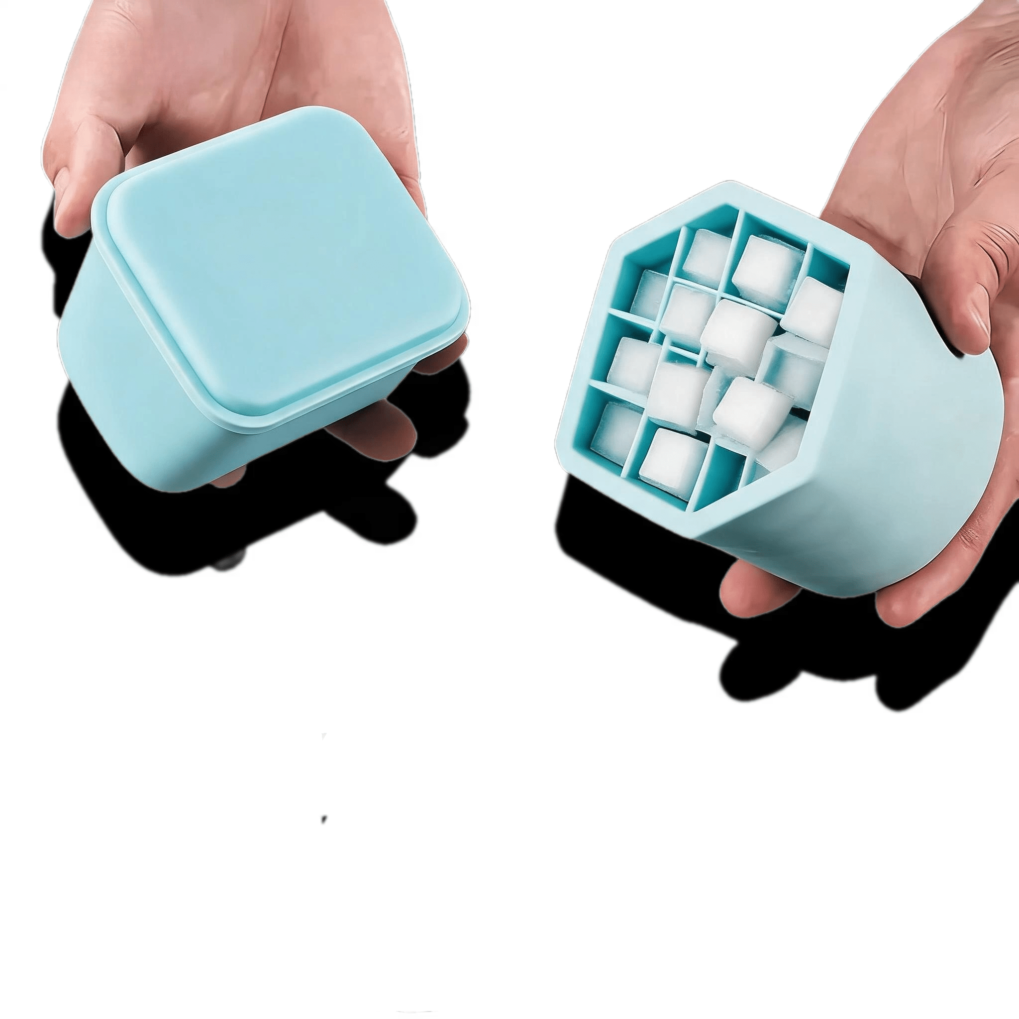 TEMU Silicone Ice Cube Mold, Cylindrical With Stackable Design, & Durable Ice Tray For Whiskey, Cocktails & Home Bar, Perfect For Freezer, Ice Bucket