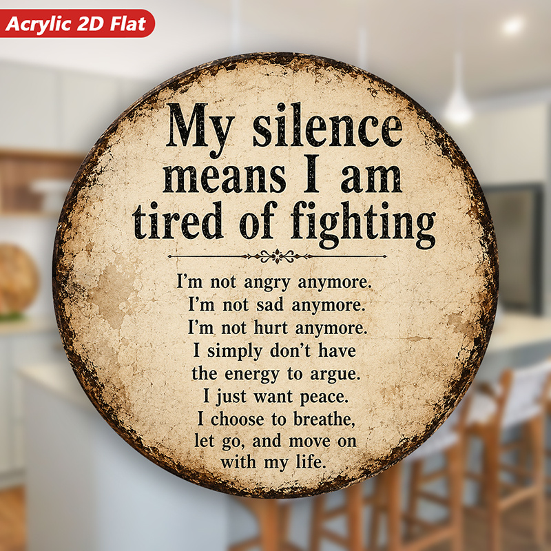 TEMU 1pc Vintage Magnetic Refrigerator Magnet With "my Means I'm Of Fighting" Quote - Aged Leather Suitable For Home, Cabinets, Fridge, Dishwasher