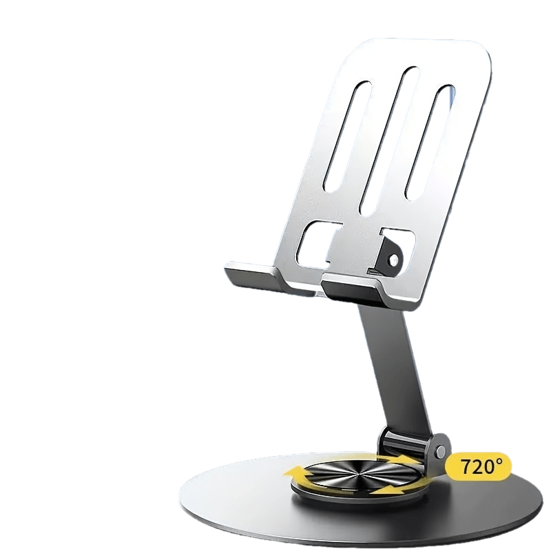 TEMU Metal Phone Stand, Portable Phone And Tablet Desktop Holder, Foldable And Rotatable Tablet Stand