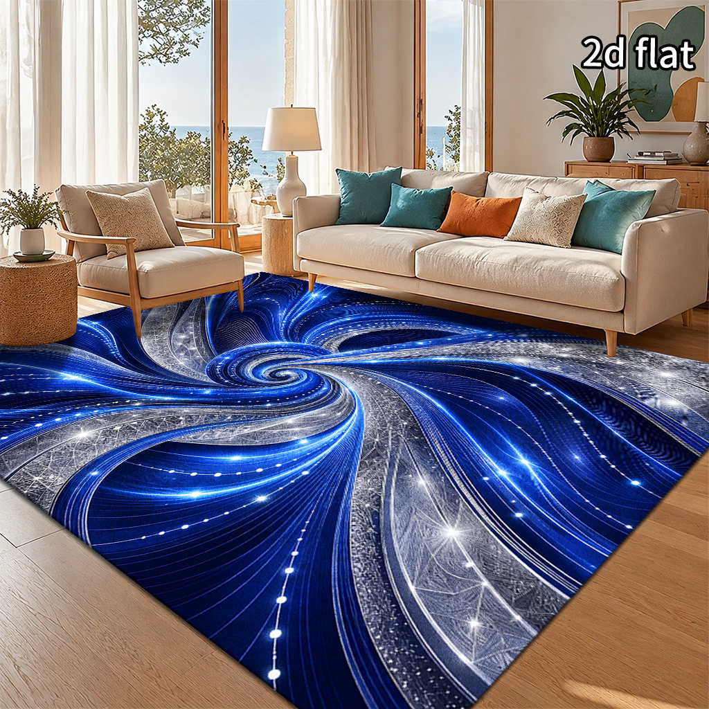blue rugs for living room sold on Temu United States