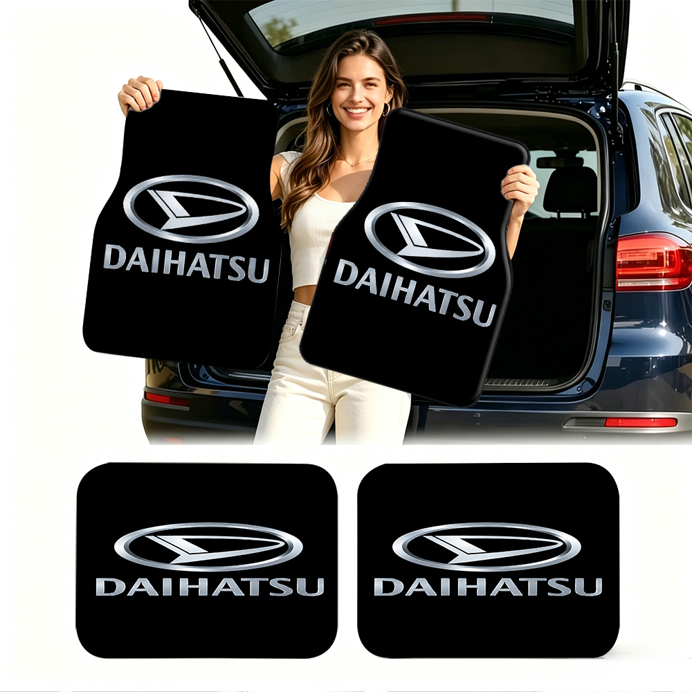 TEMU 4pcs Set, Universal Car Floor Mats, Retro Patterned Car Mats, Car Interior Decoration, Car Decoration, Suitable For Suv/truck/mpv And Various