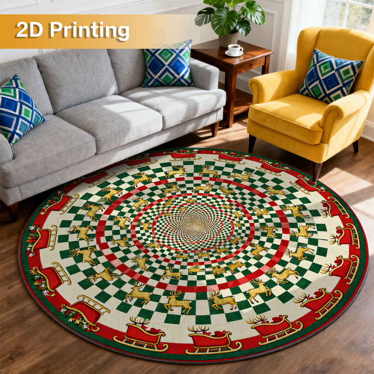 imagem do item tapete com impressão 2d temático de  , 1  , com base   e texturizada, estampa verde,   e vermelha,    , decoração elegante para casa, tapete   para  , almofada de sofá, tapete de quarto, tapete de cabeceira, tapete para  