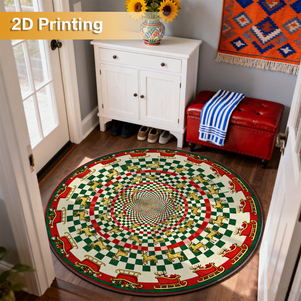 tapete com impressão 2d temático de  , 1  , com base   e texturizada, estampa verde,   e vermelha,    , decoração elegante para casa, tapete   para  , almofada de sofá, tapete de quarto, tapete de cabeceira, tapete para  