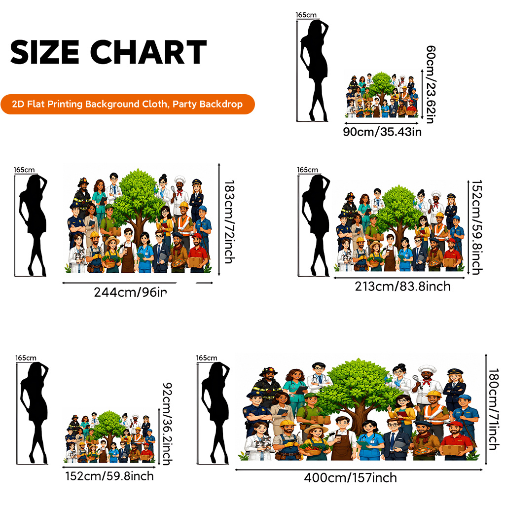 TEMU 2d Flat, 2d Flat - 2d Flat Printing Backdrop Banner 1pc, With A Tree Polyester Backdrop, Backdrop Cloth Featuring, Suitable For Wedding, Holiday