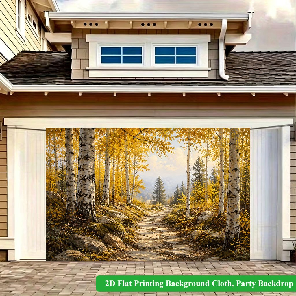 Autumn Forest Path Backdrop Banner