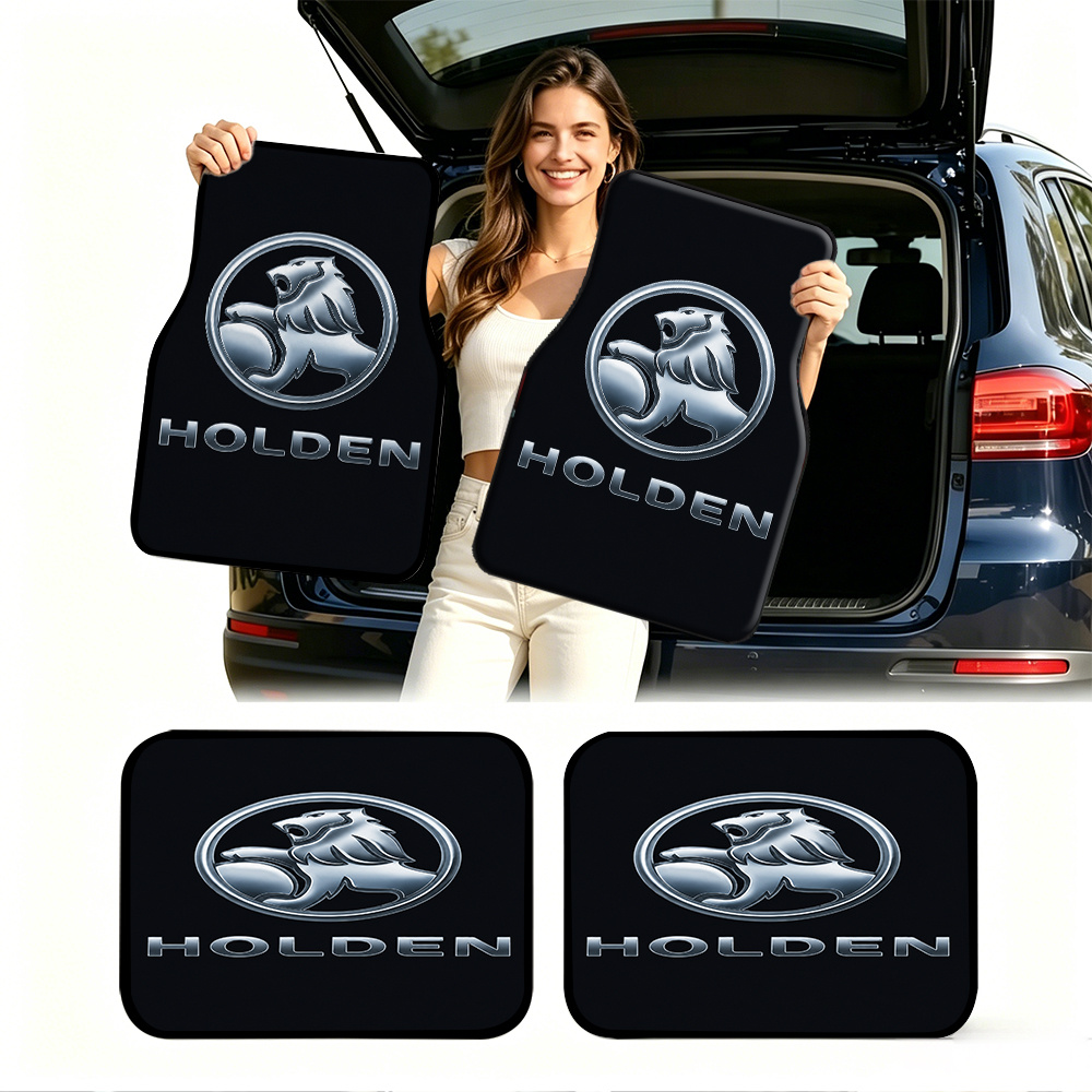 TEMU 4pcs Set, Universal Car Floor Mats, Lion-style Pattern Car Mats, Car Interior Decoration, Car Accessories, Suitable For Suvs/trucks/sedans/mpvs,