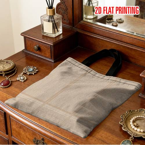 1pc reusable grocery bags 2d flat beige minimalist geometric lightweight grocery bag stylish crossbody school bag sturdy strap design best gift for friends and teachers bridal shower gift printed shopping bag