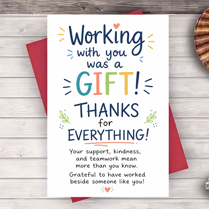 TEMU Thank You Card | Thank You Greeting Card For Coworker Farewell Or Retirement Gift Appreciation Note For Colleague Boss Or Mentor Professional