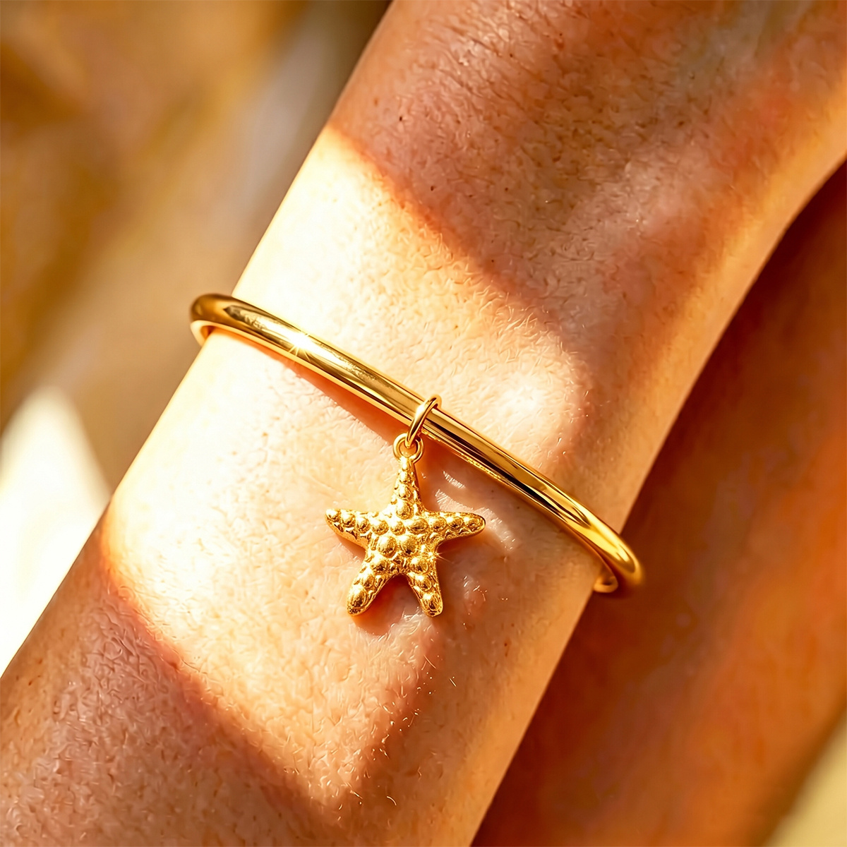 TEMU Bracelet Sweet , Bracelet unisexe plaqué or brillant avec pendentif , Bijou de couple à double pour garçon cool et