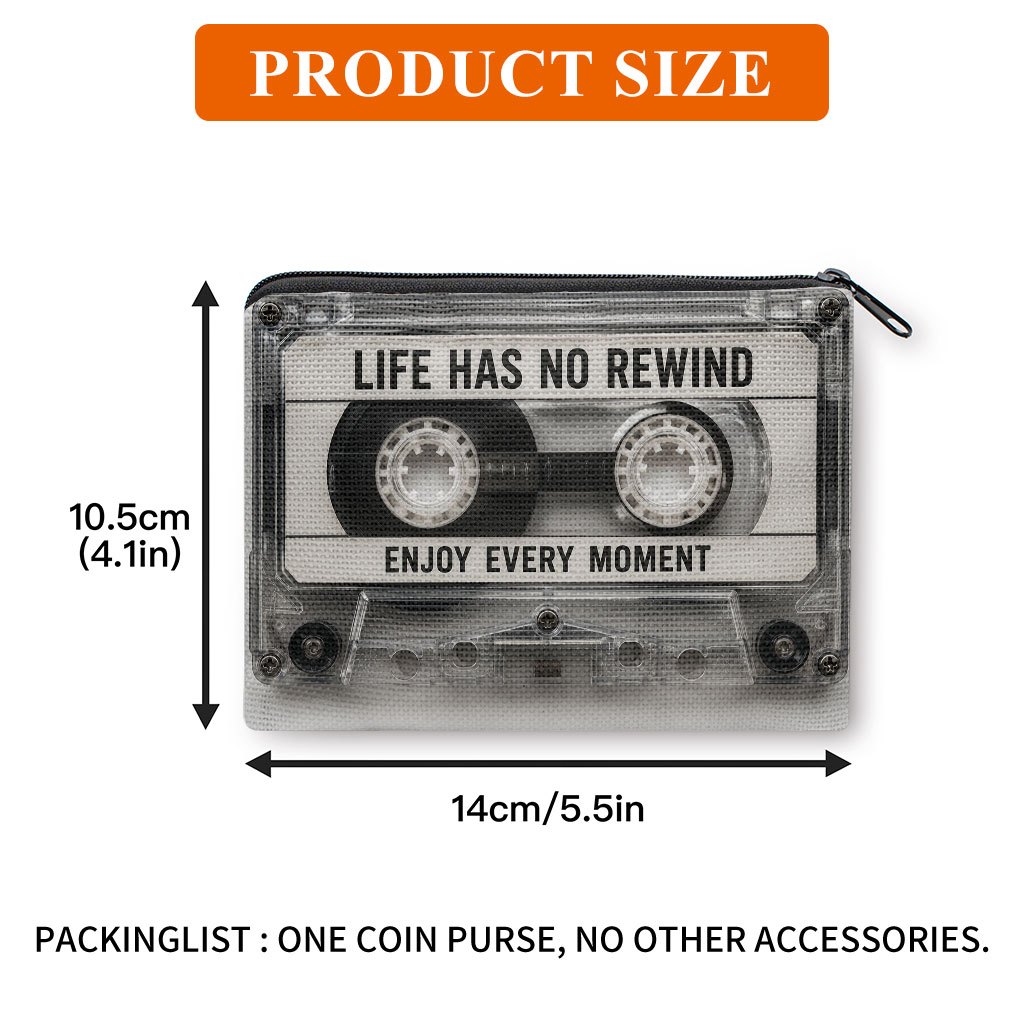 TEMU Coin Purse 1pc, Life Print Coin Purse, Affordable Compact Zipper Pouch For , Ideal For Holding , Cash, Credit Cards, Keys, Lipstick, Earbuds,