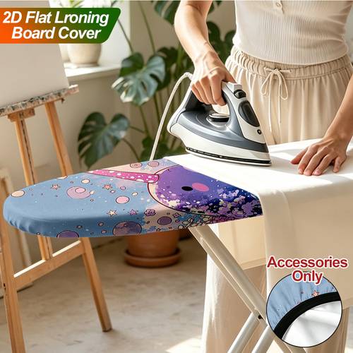 2d flat 1pc purple with printed ironing board cover bright decor accessory protective pad for standard ironing boards essential 2d flat