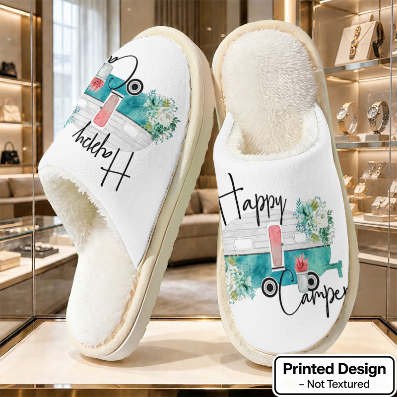 TEMU Watercolor Floral Light Luxury Versatile Slippers, Unisex Fashionable Light Luxury Slippers, Comfortable -friendly Casual Versatile Home