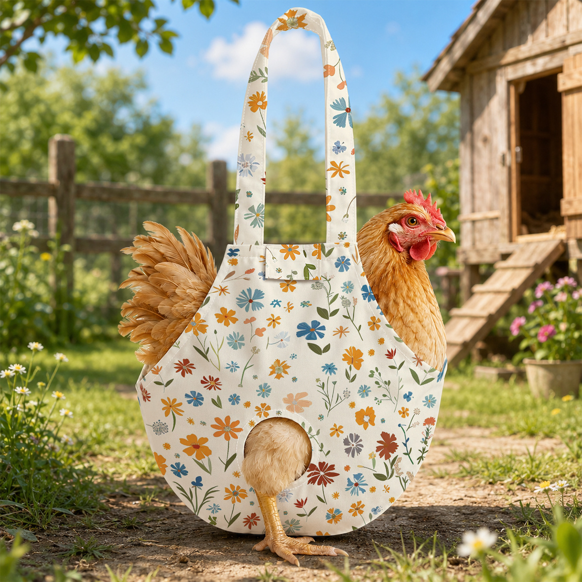 TEMU Chicken Holder Bag, Chicken Carrier With Handle, Chickens Sling For Traveling, Chicken Bag For Hen Rooster Poultry Transport Suitable For Ducks,