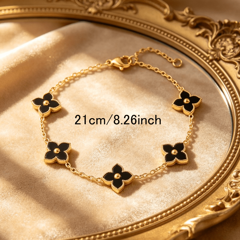 3pcs Stackable Wrist Jewelry Set with Roman Numeral Bangle