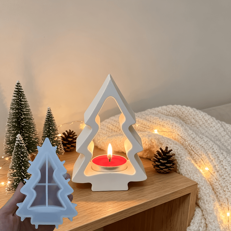 TEMU 3d Christmas Tree Mold, Christmas Tree Soap Mold, Christmas Tree Candle Mold, Silicone Resin Mold For Candle Soap Freshie Wax Gypsum Crafts Home