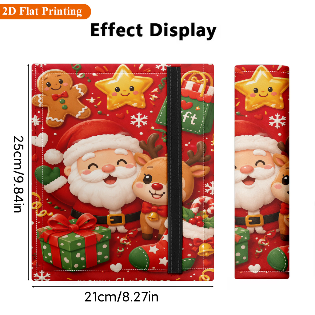 TEMU Car Seat Belt Cover 1pc, Merry Christmas Celebration Seat Belt Cover, Comfortable Polyester Shoulder Pad, Decoration Accessory, , Durable And