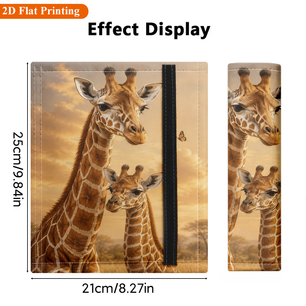 TEMU 1pc Giraffe & Car Seat Belt Cover With Comfortable Shoulder Pad - Fit Suitable For Cars & Trucks, Durable Wear-resistant Suitable For &, Stylish
