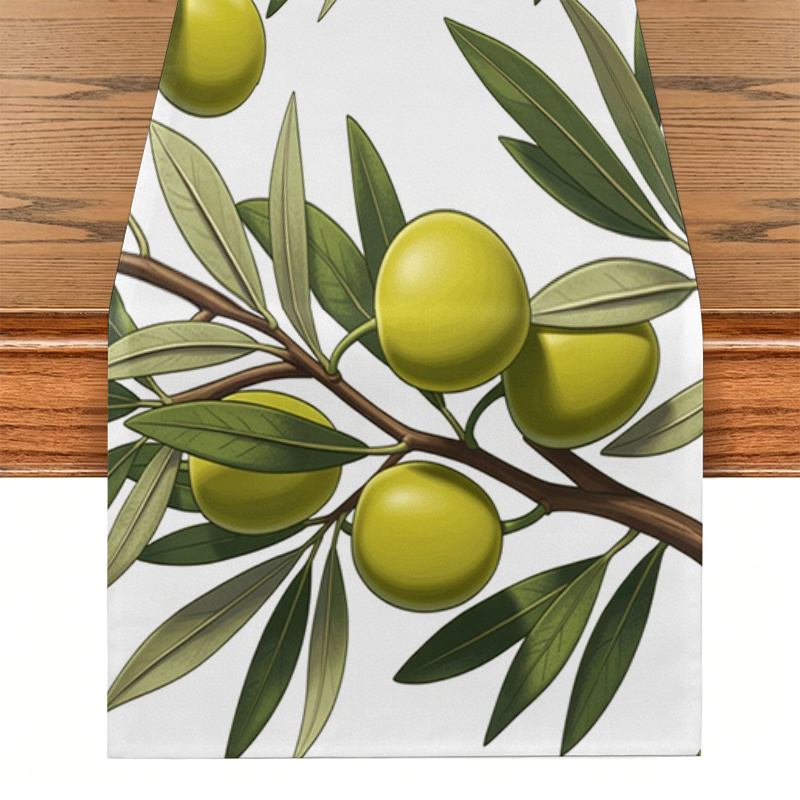 TEMU 1pc 2d Table Flag, Print Table Runner For Vintage Rustic Farmhouse, Suitable For Everyday Kitchen Island Dining Table Decor, Ideal For Gathering