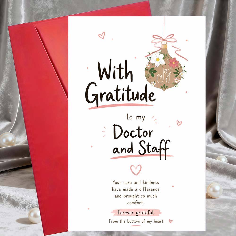 TEMU 1pc Greeting Card And 1pc Envelope Thank You Greeting Card For Doctor And Appreciation Gift For Hospital Workers And Healthcare Professionals