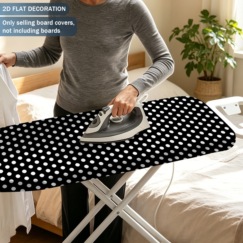   para tabla de planchar   de 1 pieza con puntos blancos sobre -   lavable agrandada adecuada para tablas de planchar estándar, bordes elásticos, tabla de planchar   para lavadero, se   a la mayoría de   de planchar