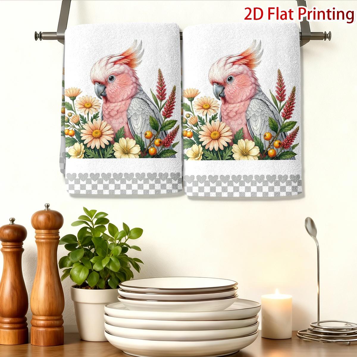 TEMU Cleaning Cloth 2pcs Kitchen Towel, Shy Pink- Themed Kitchen Towel, Cleaning Cloth For Bathroom Wiping After Washing Up, A Thoughtful For Shared