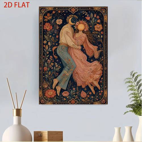 item picture tarot art mystical poster maximalist wall decor frameless vintage canvas