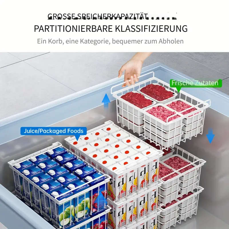 4er set restaurant gefrierschrank hängekorb körbe