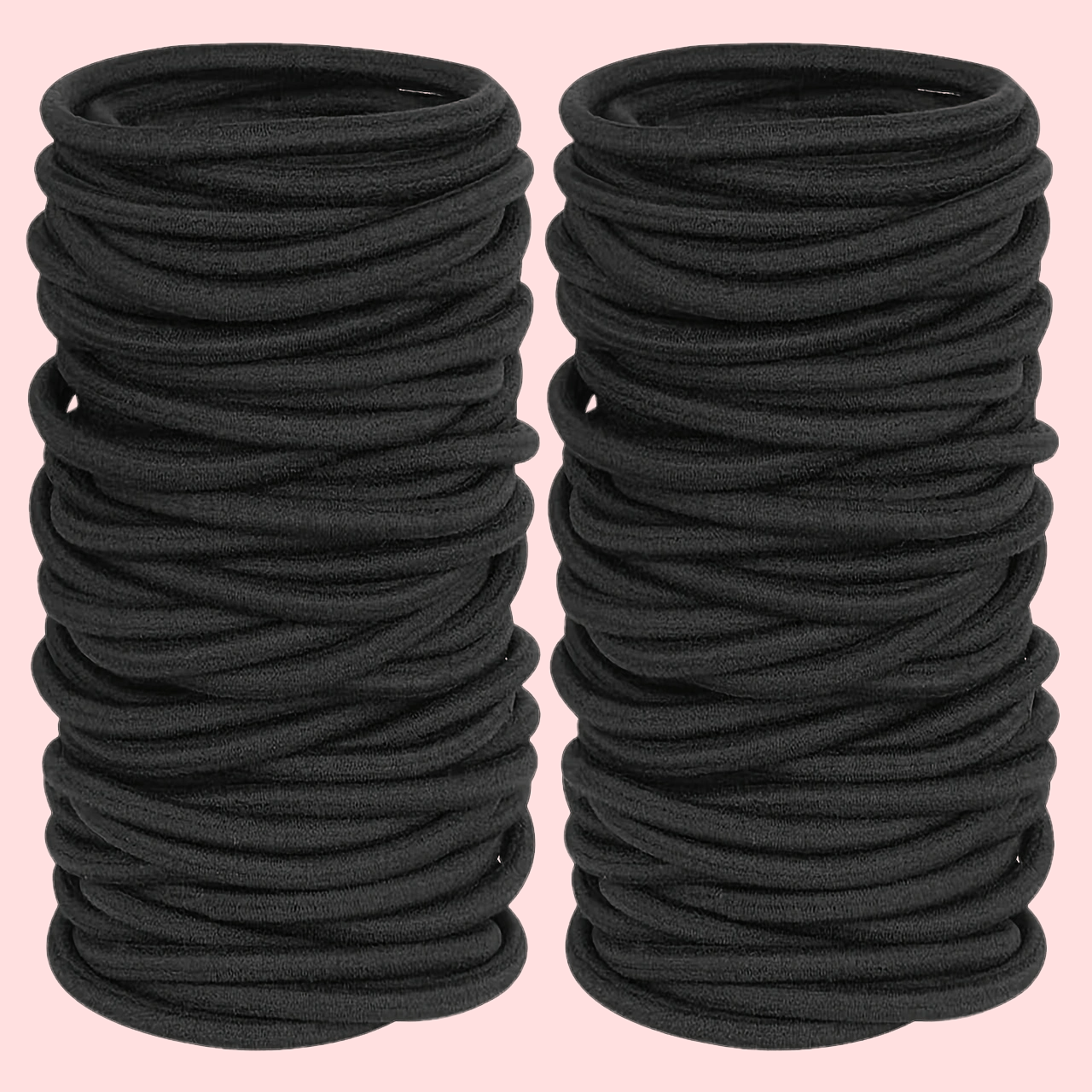 TEMU 105pcs Black 4mm Hair Ties, High Elastic Rubber Bands, Diy Ponytail Holders, Simple Accessories For Women