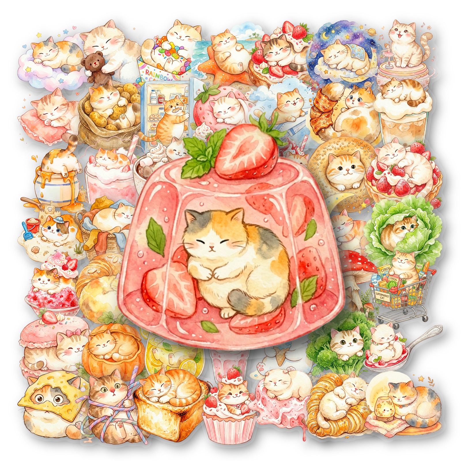 TEMU With Cute? Get Transparent Pet Cat Stickers Laptops, Water Bottles, Journals, And More, Ideal For Fun Gifts And Daily Decor