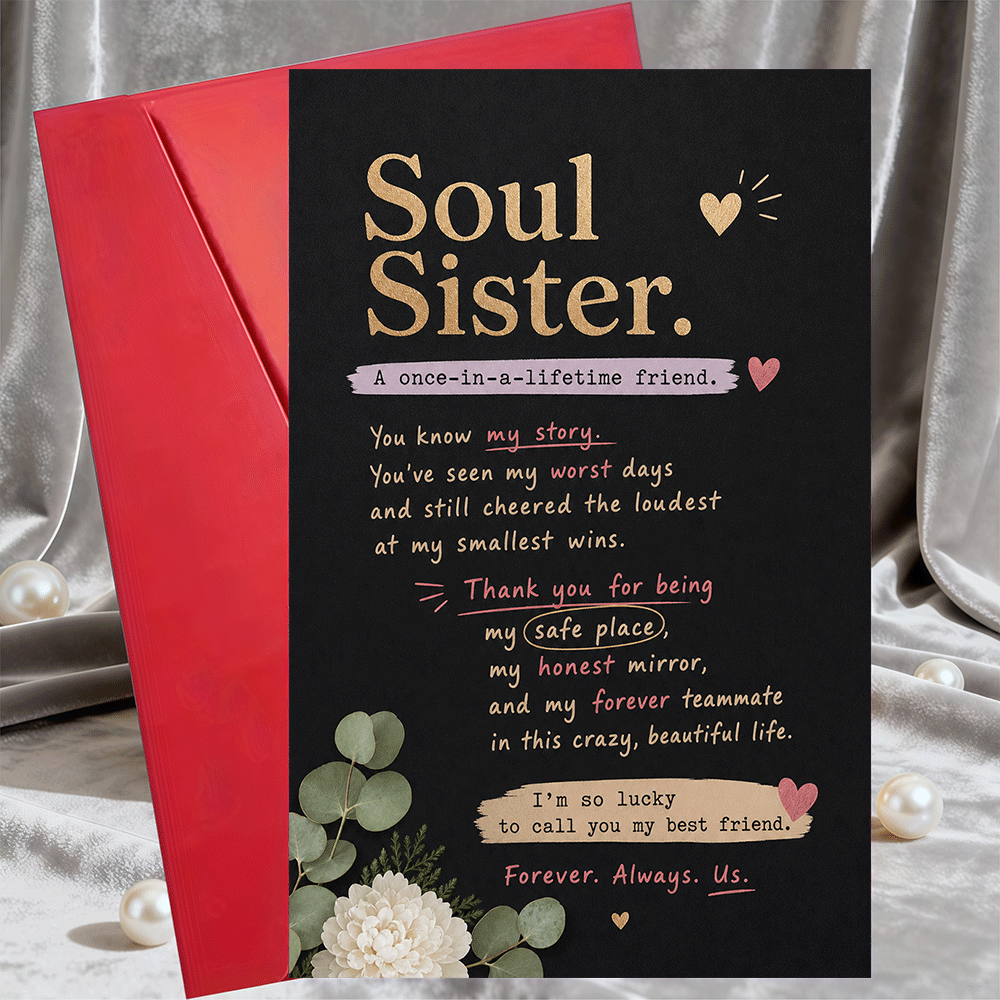 TEMU 1 Greeting Card And 1 Envelope Greeting Card For Best Friend Birthday Or Appreciation Gift Card For Women Friendship Keepsake For And For Bestie