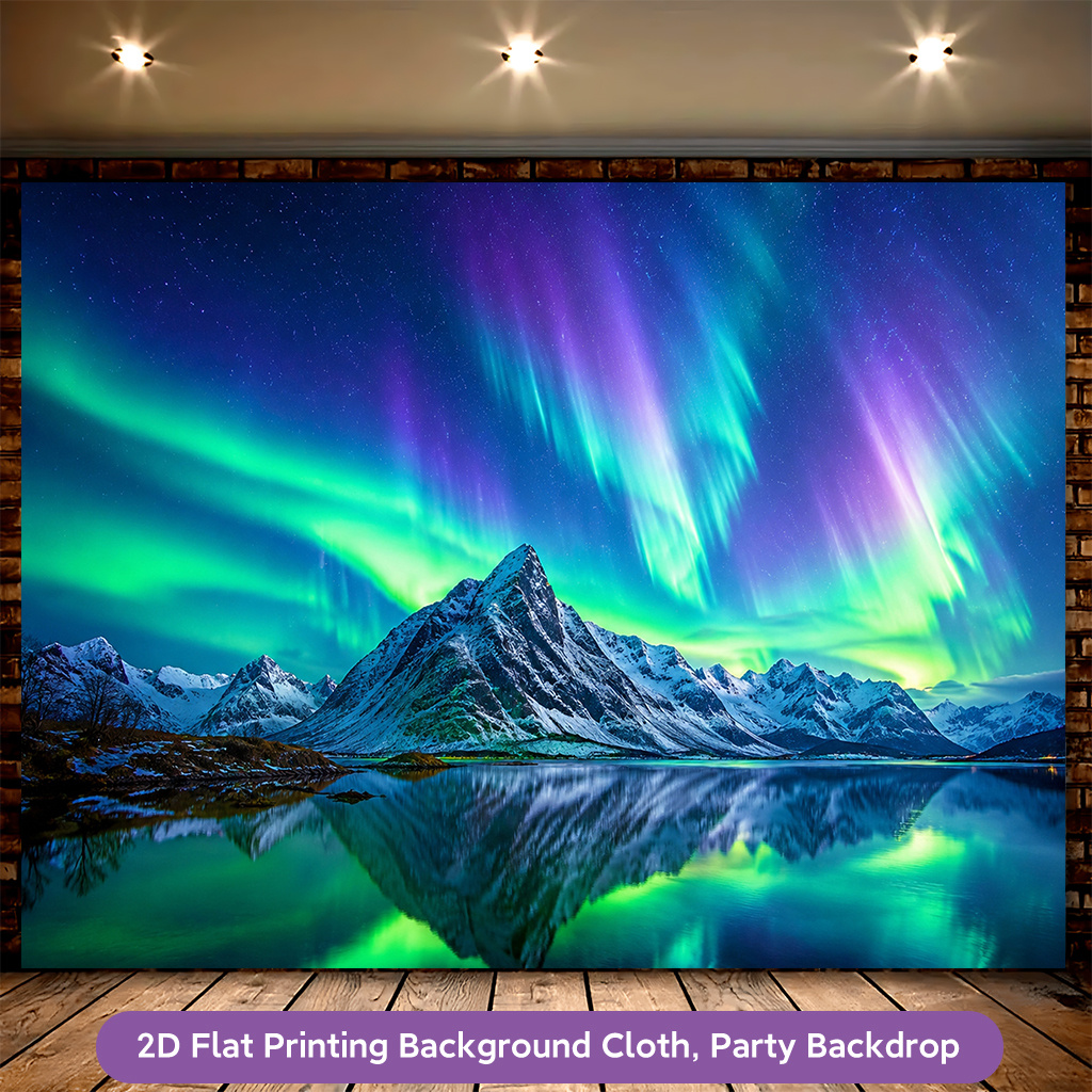 Northern Lights Borealis Backdrop Banner