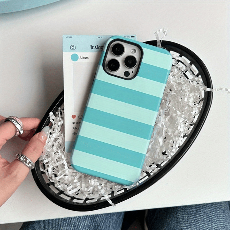 TEMU Phone Case: 2d Flat Printed Film Shell, Durable, Shock-absorbing, Stylish Protective Case, Suitable For Iphone 17/17