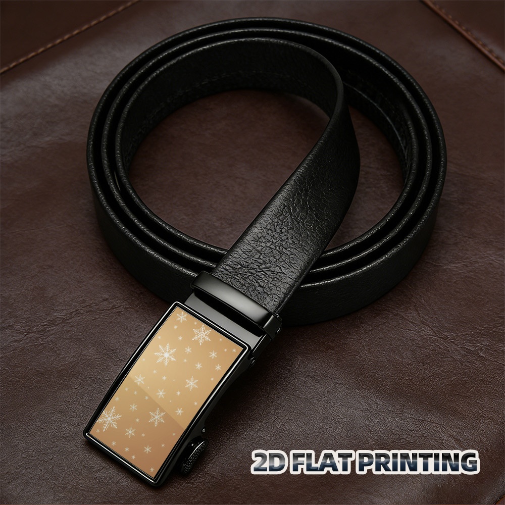 Men's Winter Snowflake Belt with Adjustable Buckle